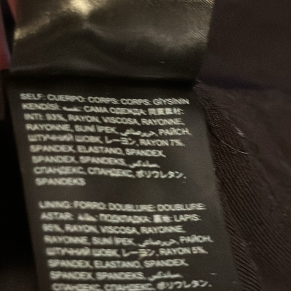 BEBE black white print ruched draped crossed‎ bottom dress Sz M - Picture 8 of 8